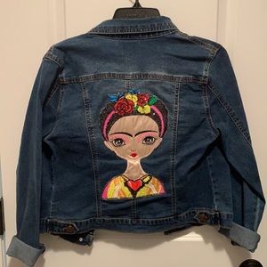 Boutique Frida Kahlo jean jacket